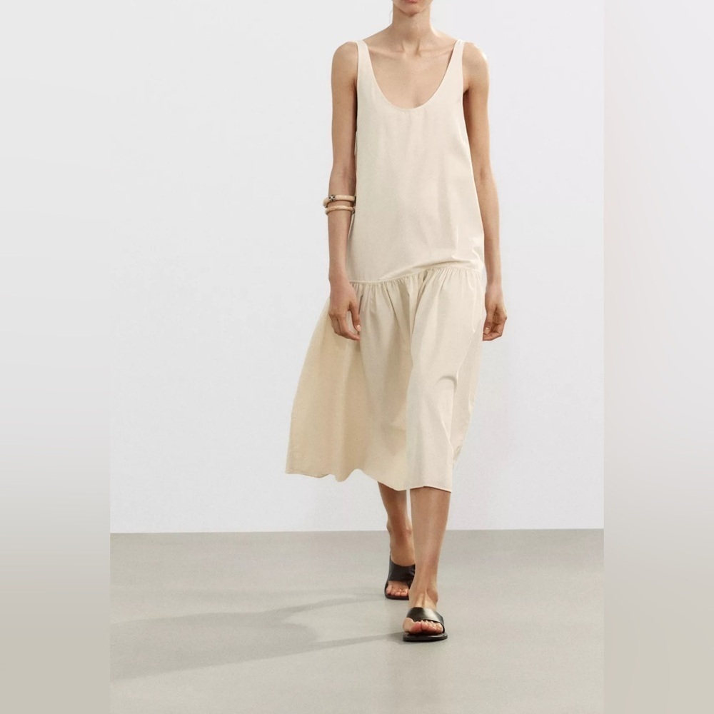 Zara ruched midi dress 🔺 - Picture 1 of 5